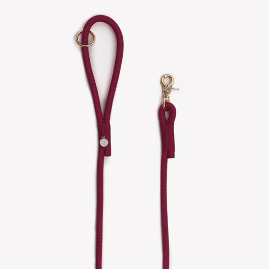'Bordeaux' - Braided Rope Leash | Purrfect Pet Kingdom