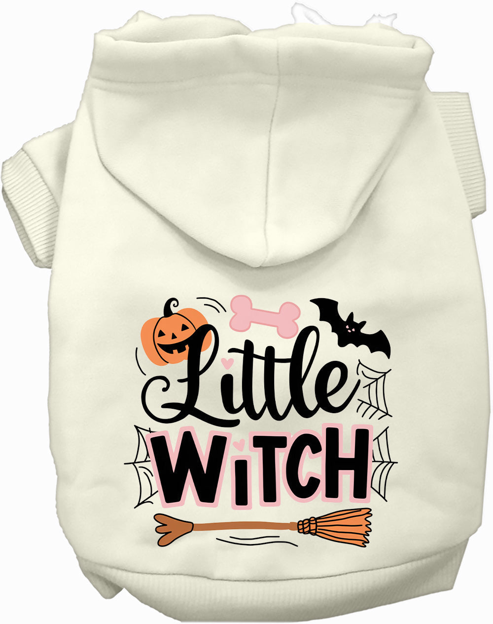 Dog Hoodie Little Witch Cute Spooky Halloween Pet Costume To