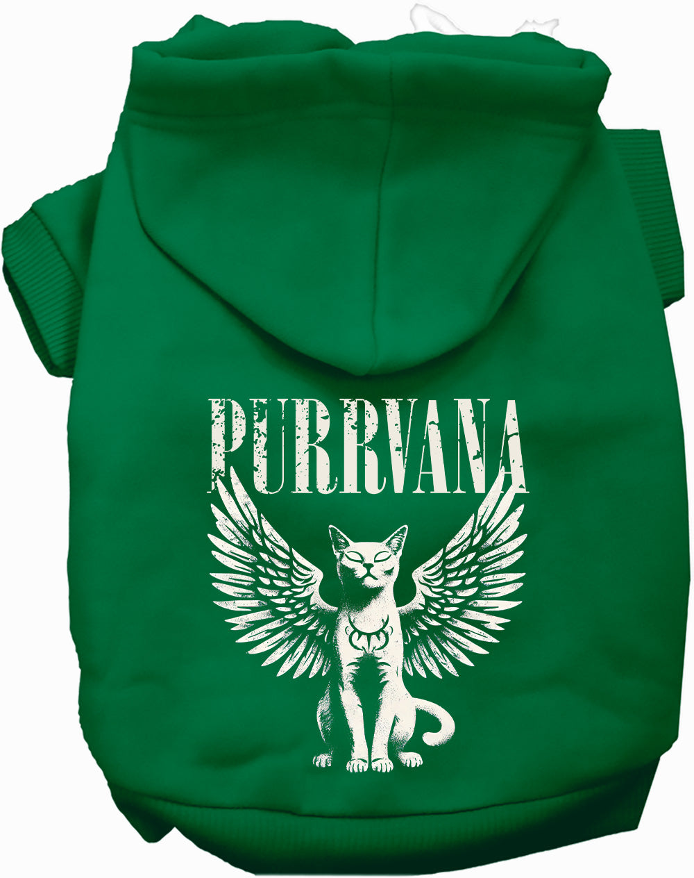 Dog Hoodie Purrvana Rock Band Music Parody Graphic Sweater - Detail Angle 6 | Majestic Pet Kingdom