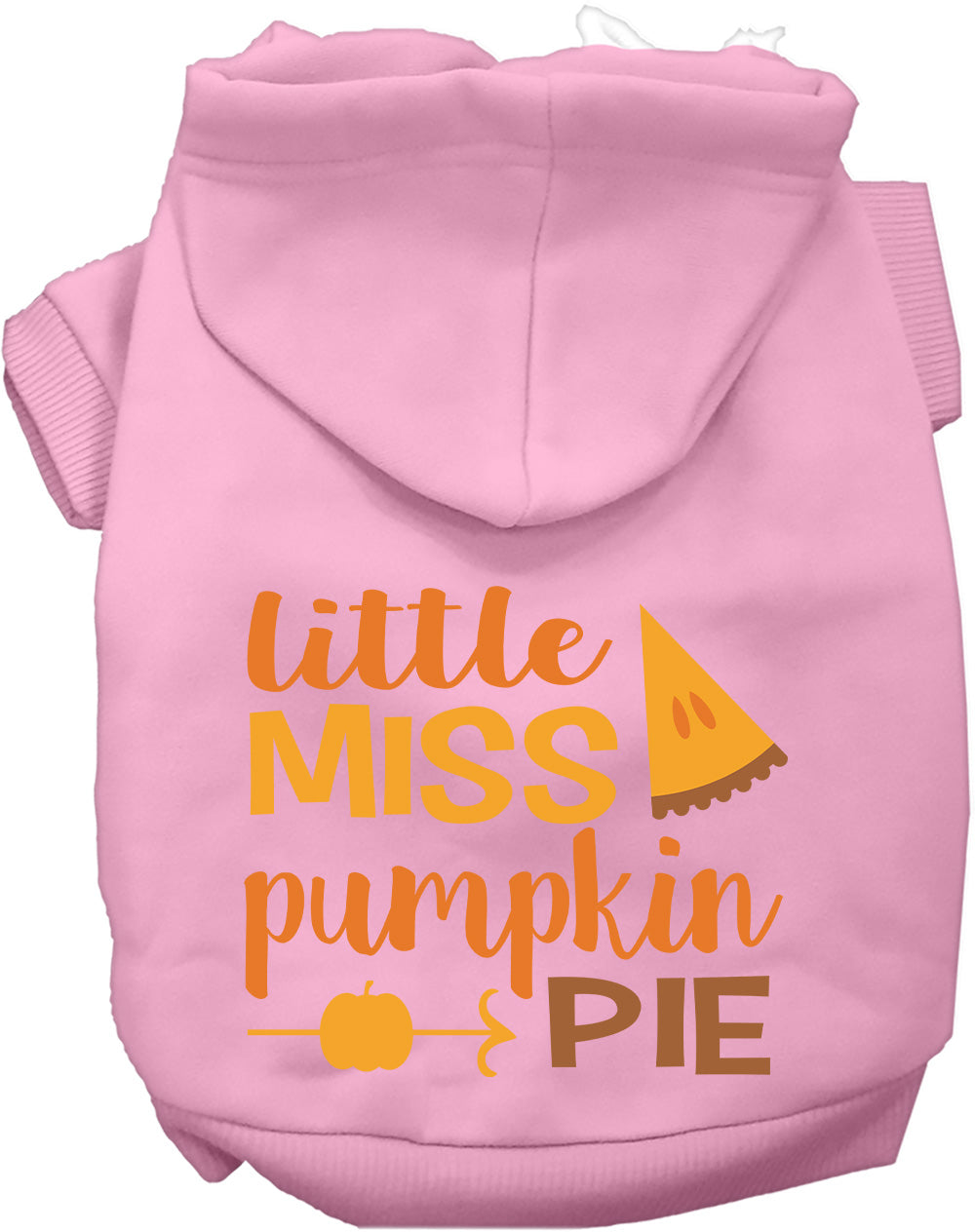 Dog Hoodie Little Miss Pumpkin Pie Thanksgiving Fall Sweater
