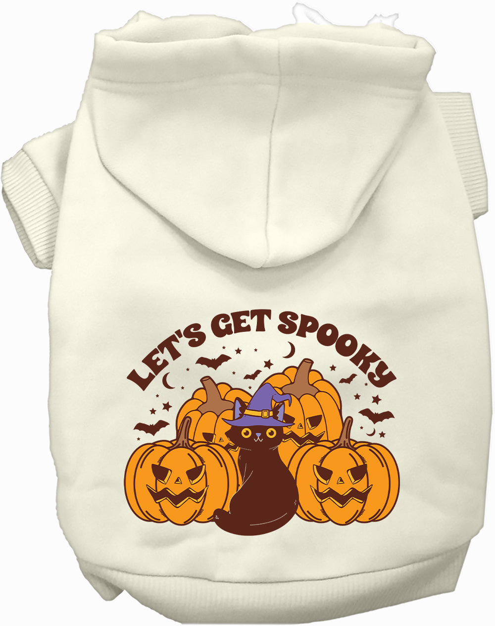 Dog Hoodie Spooky Halloween Ghost Graphic Costume Sweatshirt
