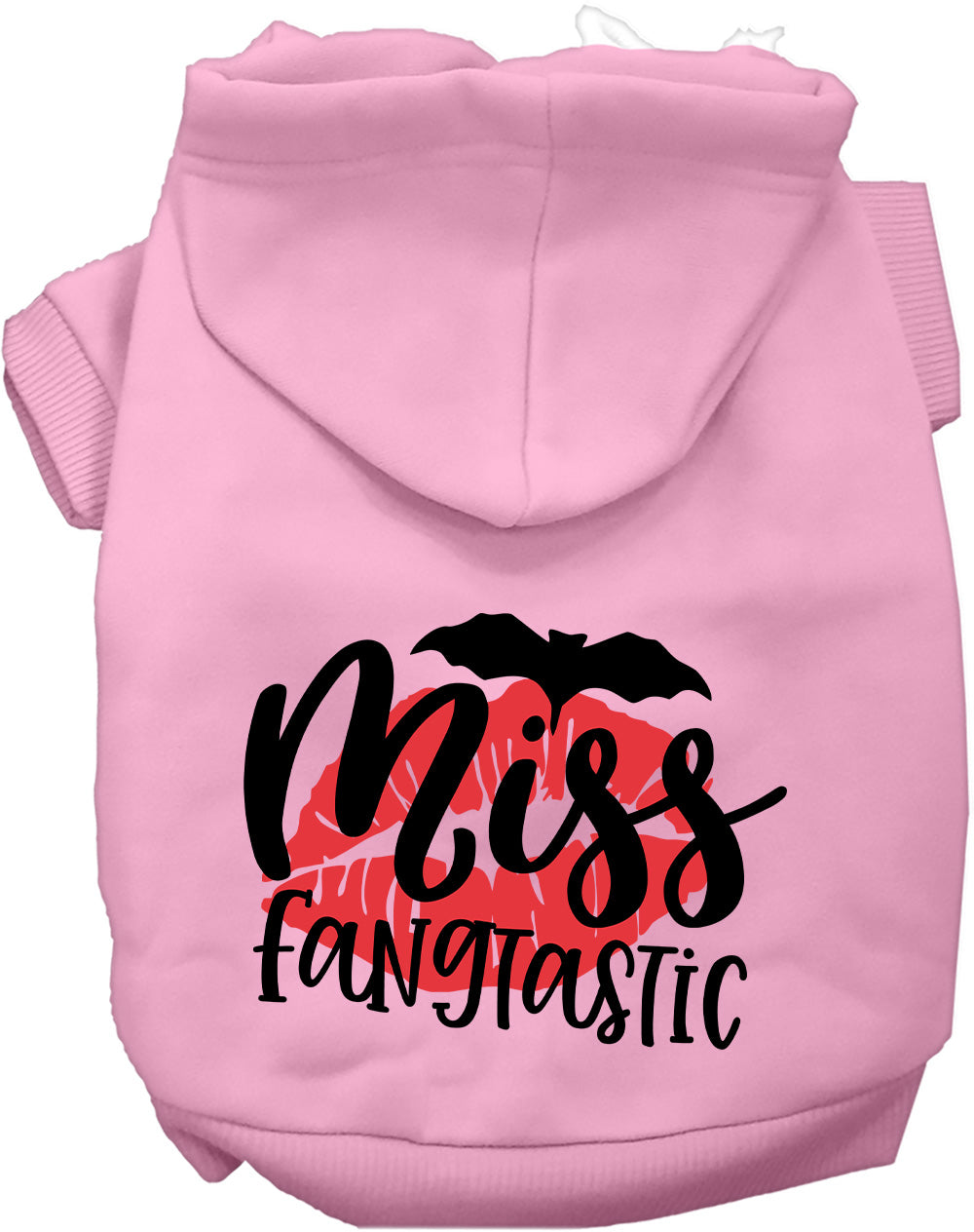 Dog Hoodie Miss Fangtastic Vampire Spooky Halloween Costume