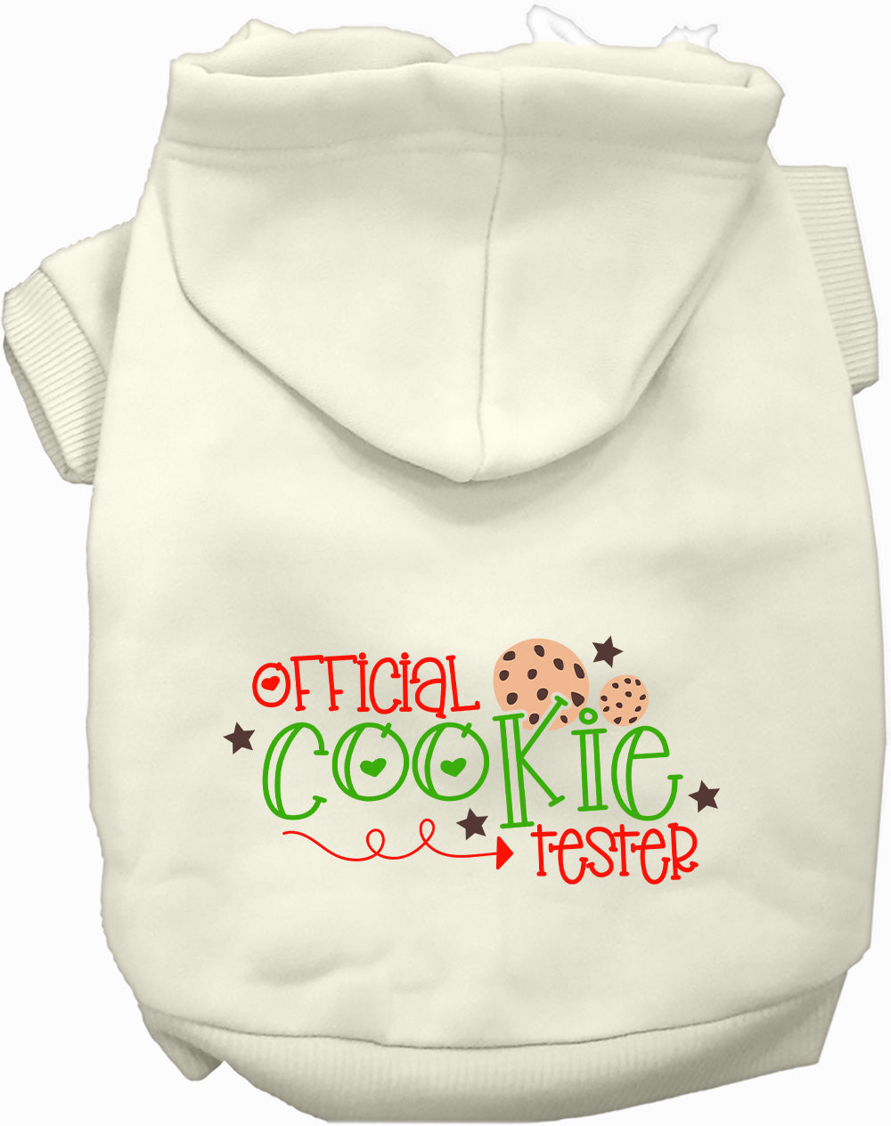 Dog Hoodie Official Cookie Tester Funny Christmas Pet Sweate
