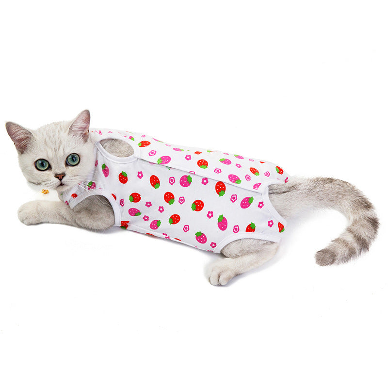 Cat Clothes Spring And Summer Thin Female Cat Clothes Anti-Licking Clothes Cat Clothes Summer Clothes - Majestic Pet Kingdom