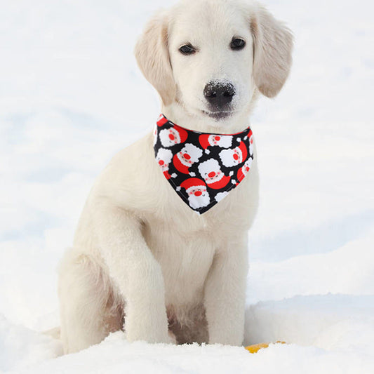 Christmas Pet Saliva Towel & Triangle Scarf