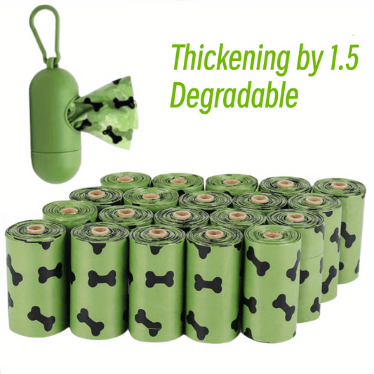 Dog Waste Bags Biodegradable Thickened Poop Dispenser - Majestic Pet Kingdom