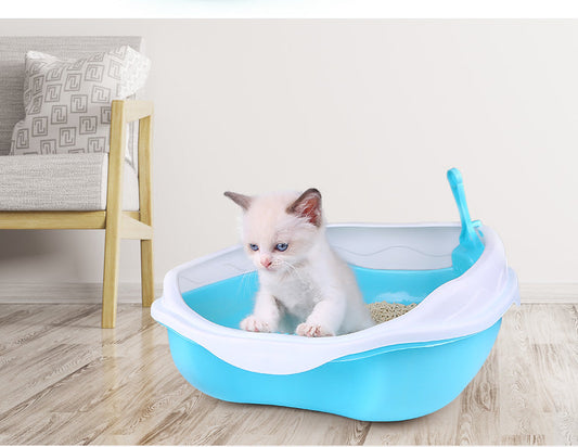 Semi Enclosed Cat Sized Thickened Splash Proof Toilet | Purrfect Pet Kingdom