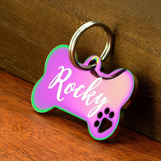 Creative Stainless Steel Lettering Keychain Heart-shaped - Majestic Pet Kingdom