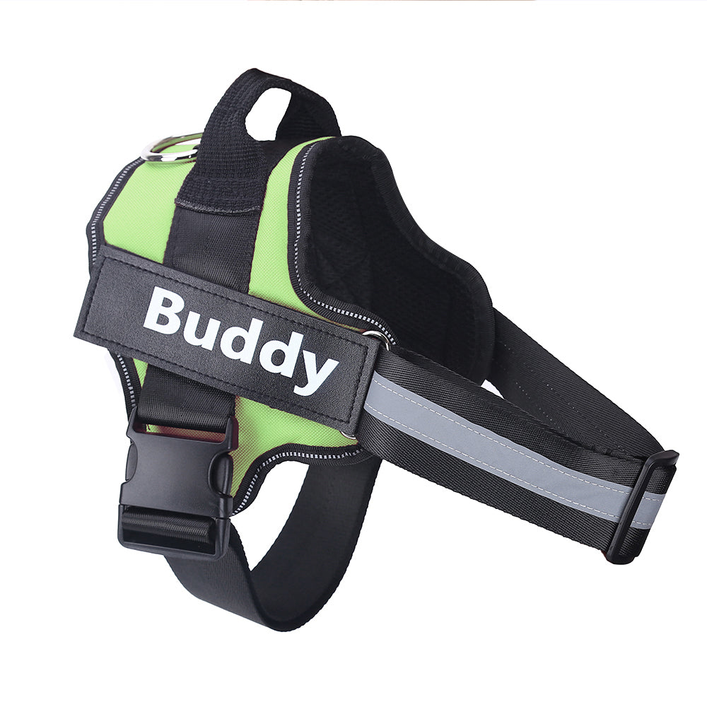 Dog Harness Personalized Reflective No-Pull Vest with Patch