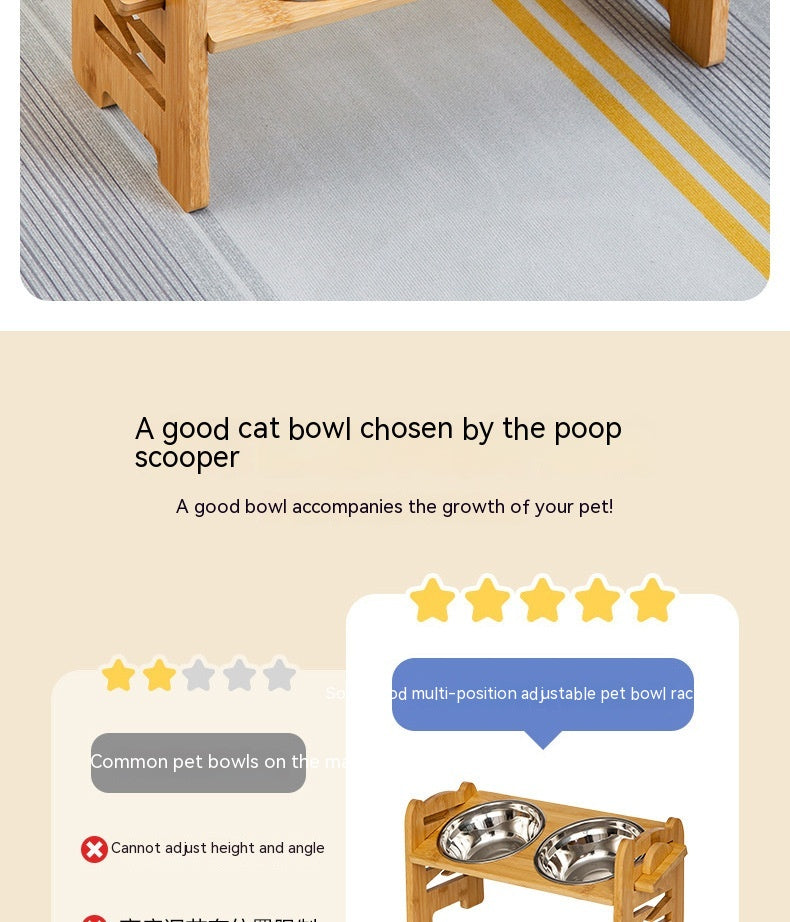 Dog Bowls Elevated Stainless Steel Double Dishes Rolling Stand - Detail Angle 7 | Majestic Pet Kingdom