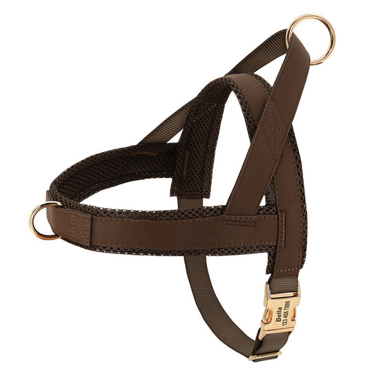 Lettering Large Dog Vest Chest Harness