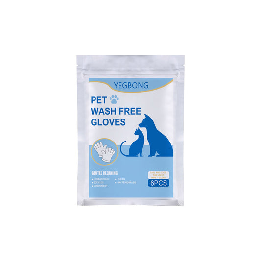 Pet Herbal Gloves, Cleaning Wipes No-Bath No-Wash Non-Woven Gloves For Feline Handling - Detail Angle 2 | Majestic Pet Kingdom