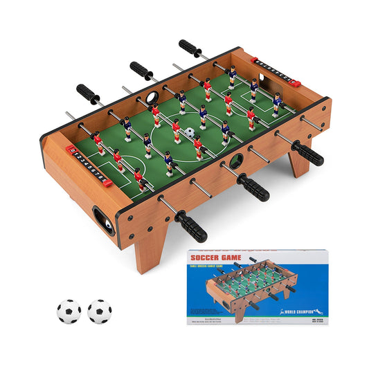Foosball Table 27-Inch Indoor Freestanding Soccer Game Set - Detail Angle 2 | Majestic Pet Kingdom