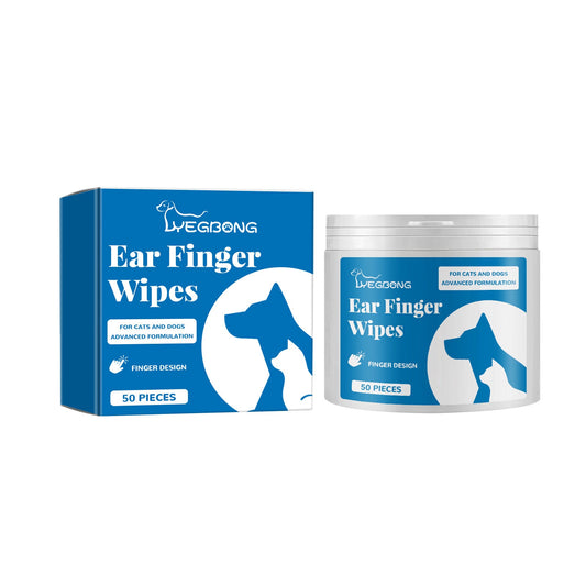 Pet Finger Wipes, Ear Care Finger Cover Ear Wax Ear Mite Cleaning Care - Detail Angle 2 | Majestic Pet Kingdom