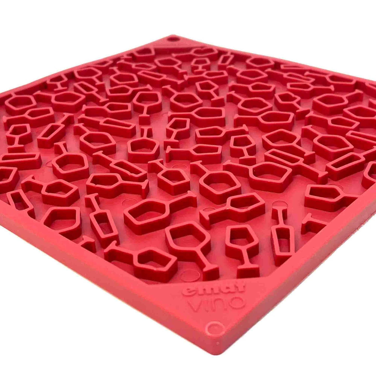 Dog Lick Mat Vino Wine Bottle Silicone Slow Feeder Treat Pad