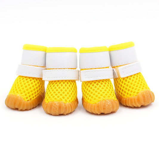 Dog Shoes Breathable Sports Mesh Paw Boots for Outdoor Runs
