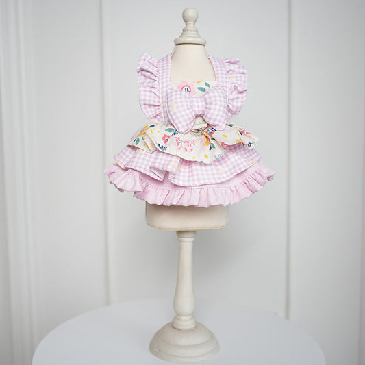 Cute Floral-patterned Gloria Dress For Small And Medium-sized Dogs | Purrfect Pet Kingdom
