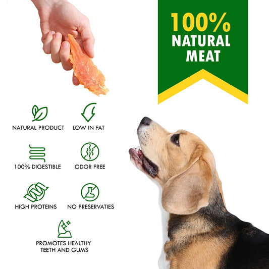Dog Treats Organic Chicken Jerky Single-Ingredient Chews 300g