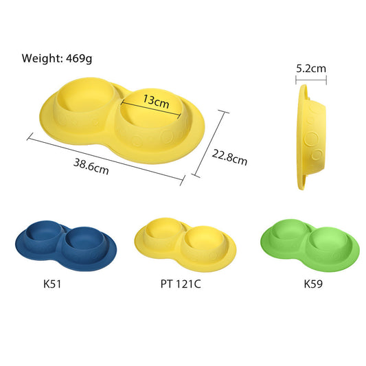 Dog Bowl Placemat Silicone Waterproof Non-Slip Food Water Mat