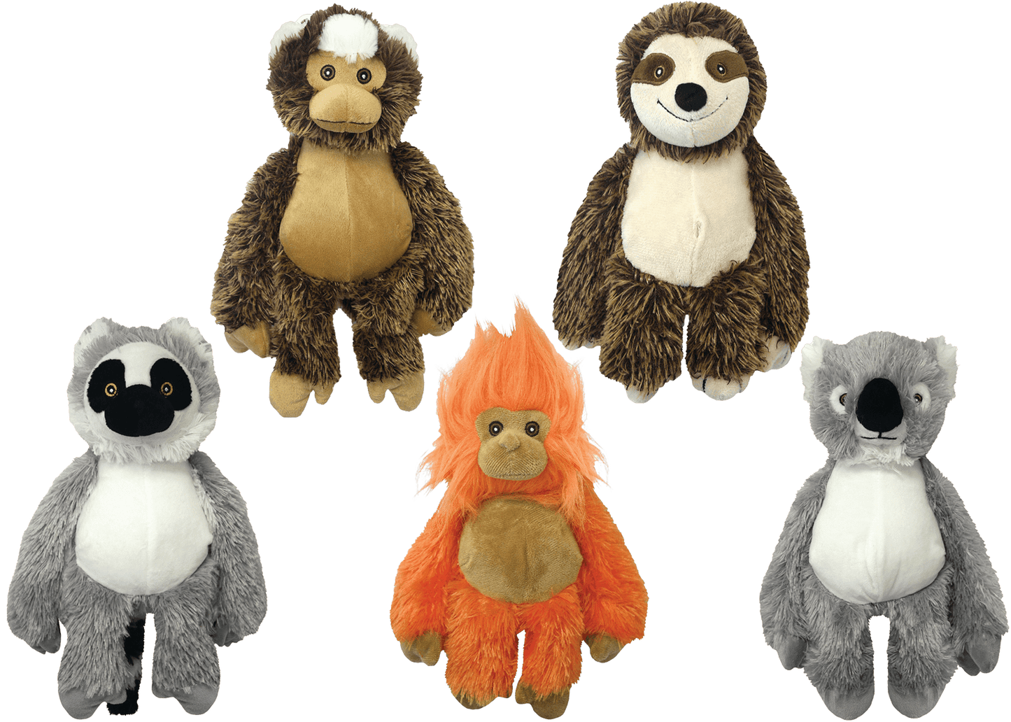 Dog Plush Toy Multipet Bark Buddy Soft Squeaky Animals 10in