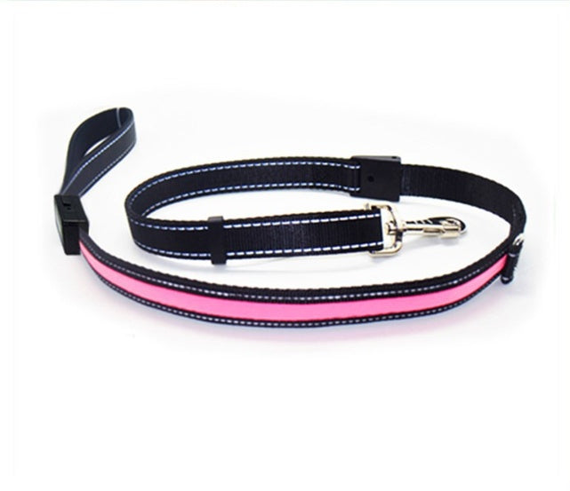 Dog Collar Fluorescent Neon High Visibility Safety Pet Band - Detail Angle 7 | Majestic Pet Kingdom