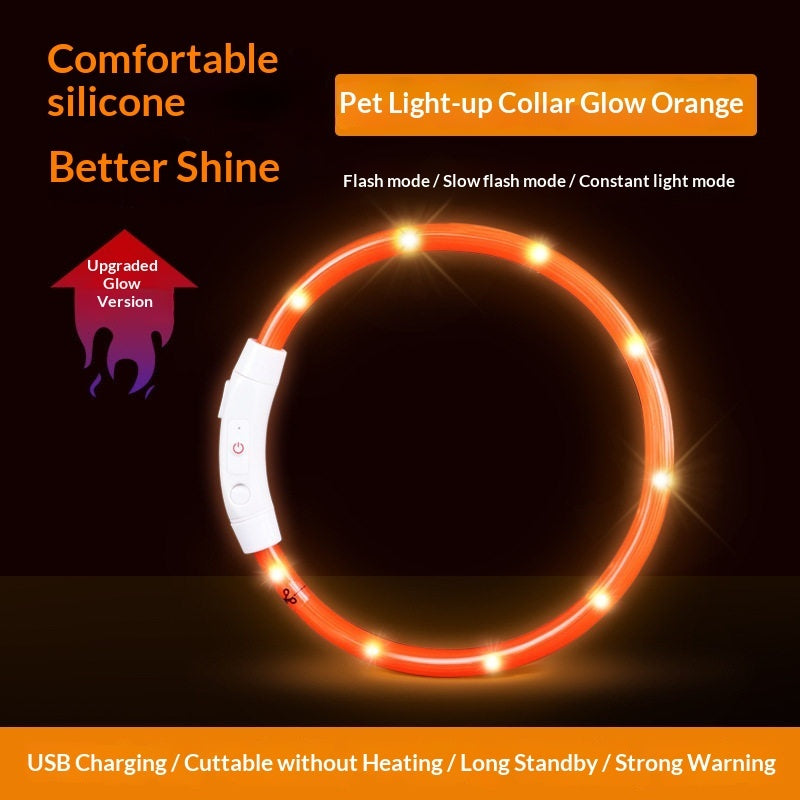 Dog Safety Light LED Clip-On Collar Pendant for Night Walks - Detail Angle 7 | Majestic Pet Kingdom