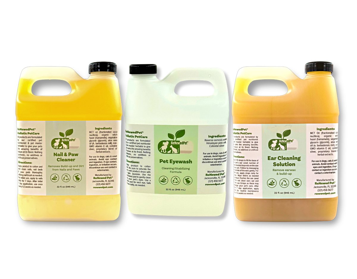 Pet Grooming Kit Natural Ear and Nail Cleanser Care Set