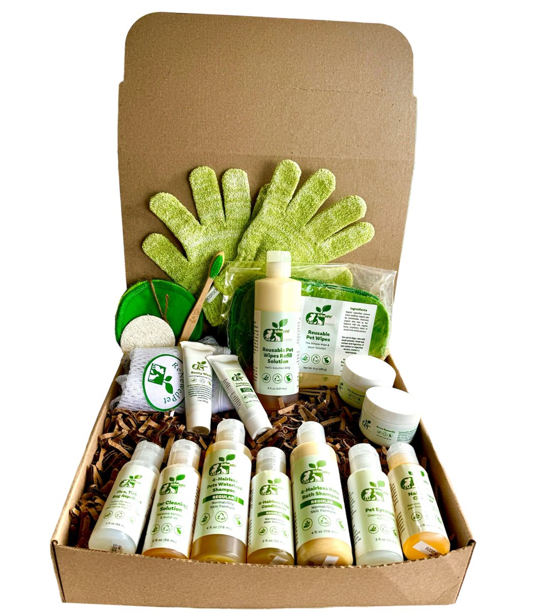 Pet Grooming Kit Ultimate Skin Care Set for Hairless Animals