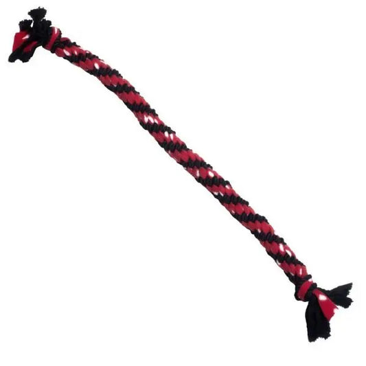 Dog Rope Toy KONG Signature Dual Knot Braided Cotton Tug Toy - Detail Angle 2 | Majestic Pet Kingdom
