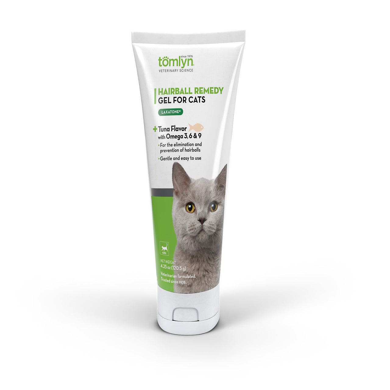 Cat Hairball Gel Tomlyn Laxatone Tuna Flavor Paste 4.25oz