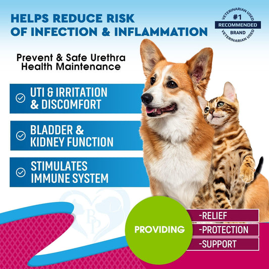 Pet UTI Treatment Drops Cranberry Bladder Support Liquid 2oz