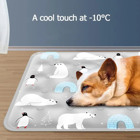 Cooling Pet Gel Pad: Collapsible Summer Ice Bed | Purrfect Pet Kingdom
