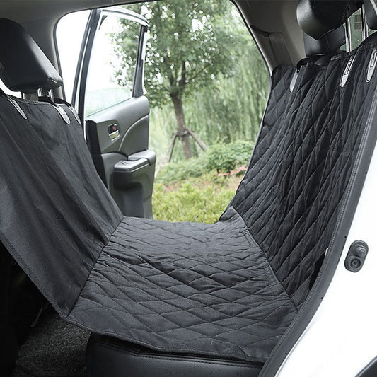 Dog Car Seat Cover Waterproof Rear Seat Travel Protector Mat - Main Feature View | Majestic Pet Kingdom