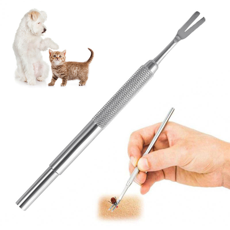 Pet Tick Tweezers Stainless Steel Quick Removal Tool Kit