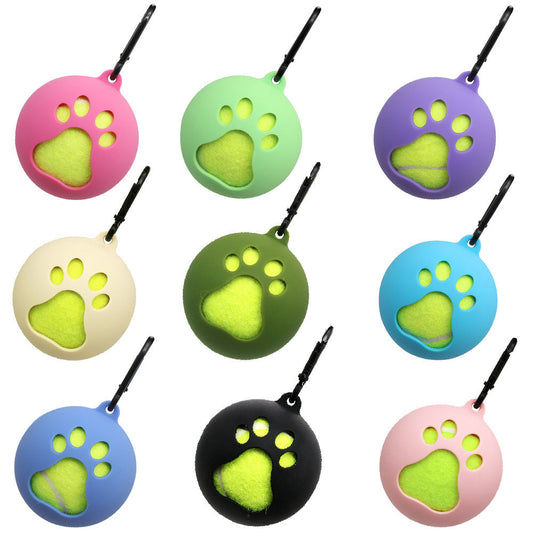 Tennis Bracket Portable Hands-free Dog Walking Supplies Training Ball Sheath