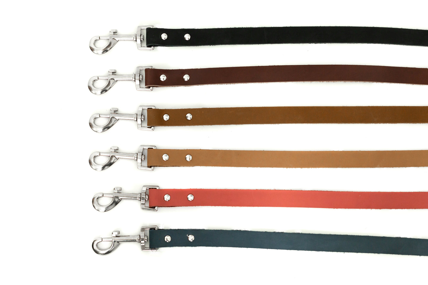 Dog Leash Modern Genuine Leather Padded Handle Walking Lead