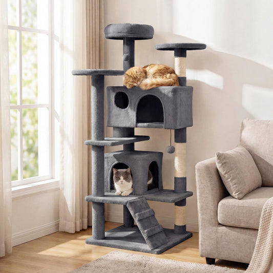 52 Inch Tall Cat Tree Tower for Indoor Cats - Majestic Pet Kingdom