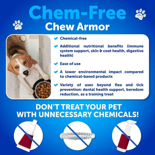 Flea Tick Chews For Dogs 240 Count 2 Pack Vitamins B1 B6 B12 All Breeds