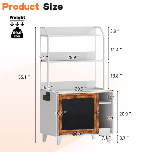 Graffiti With 2 Storage Racks And 1 Door Cat Litter Box Shell Hidden Cat Litter Box With Rack Shell Furniture White