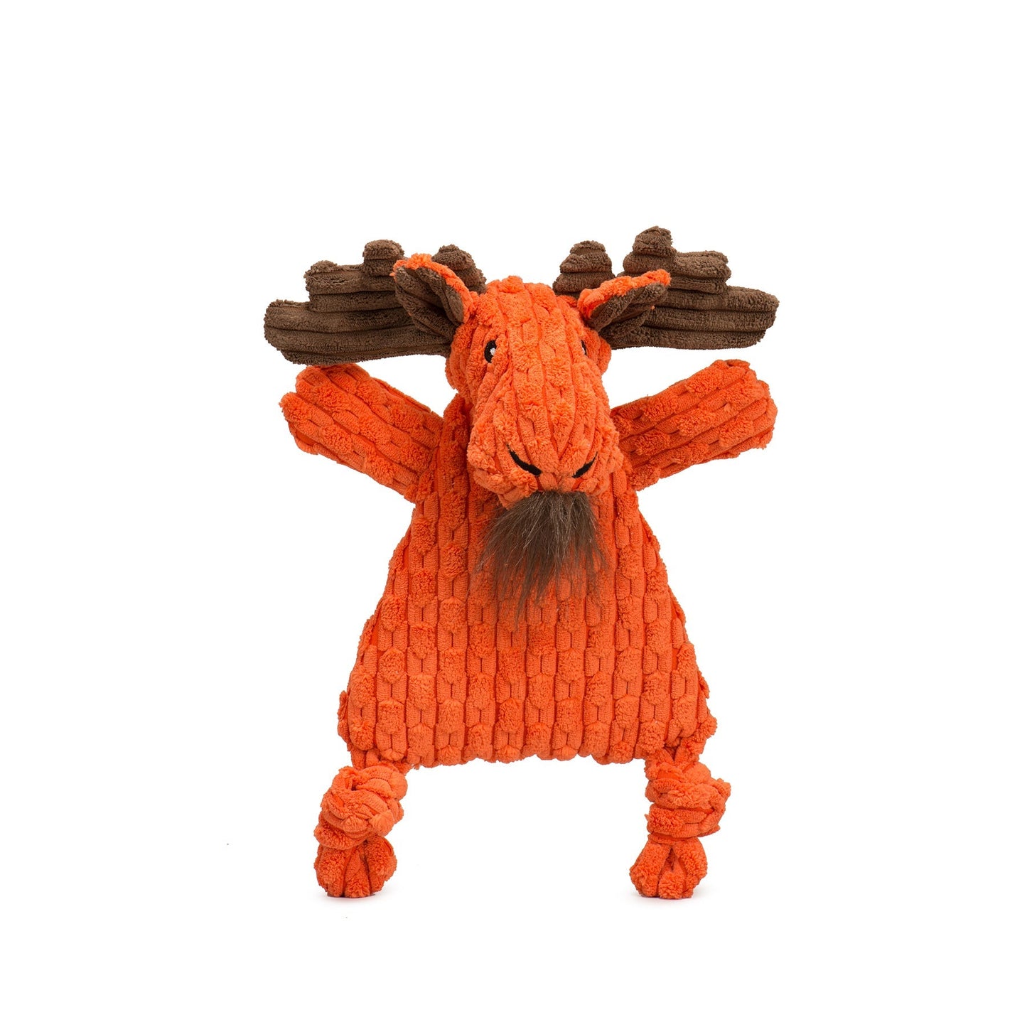 Dog Plush Toy Morris Moose HuggleFlatties Durable Squeaky