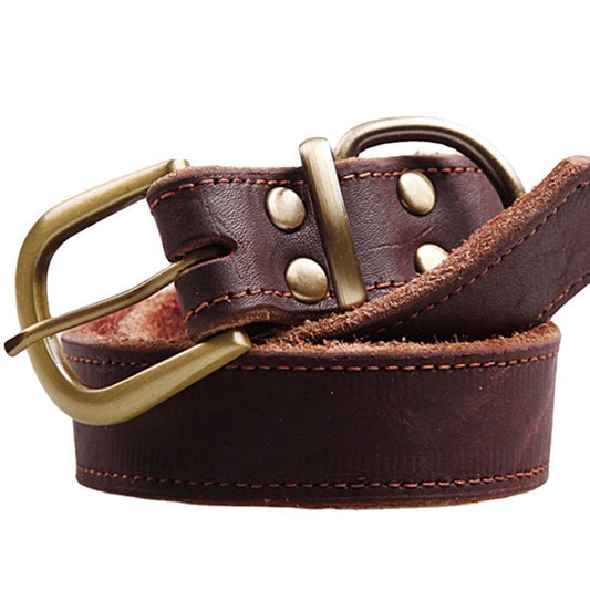 Small And Medium Sized Dog Cowhide Pet Collar - Majestic Pet Kingdom