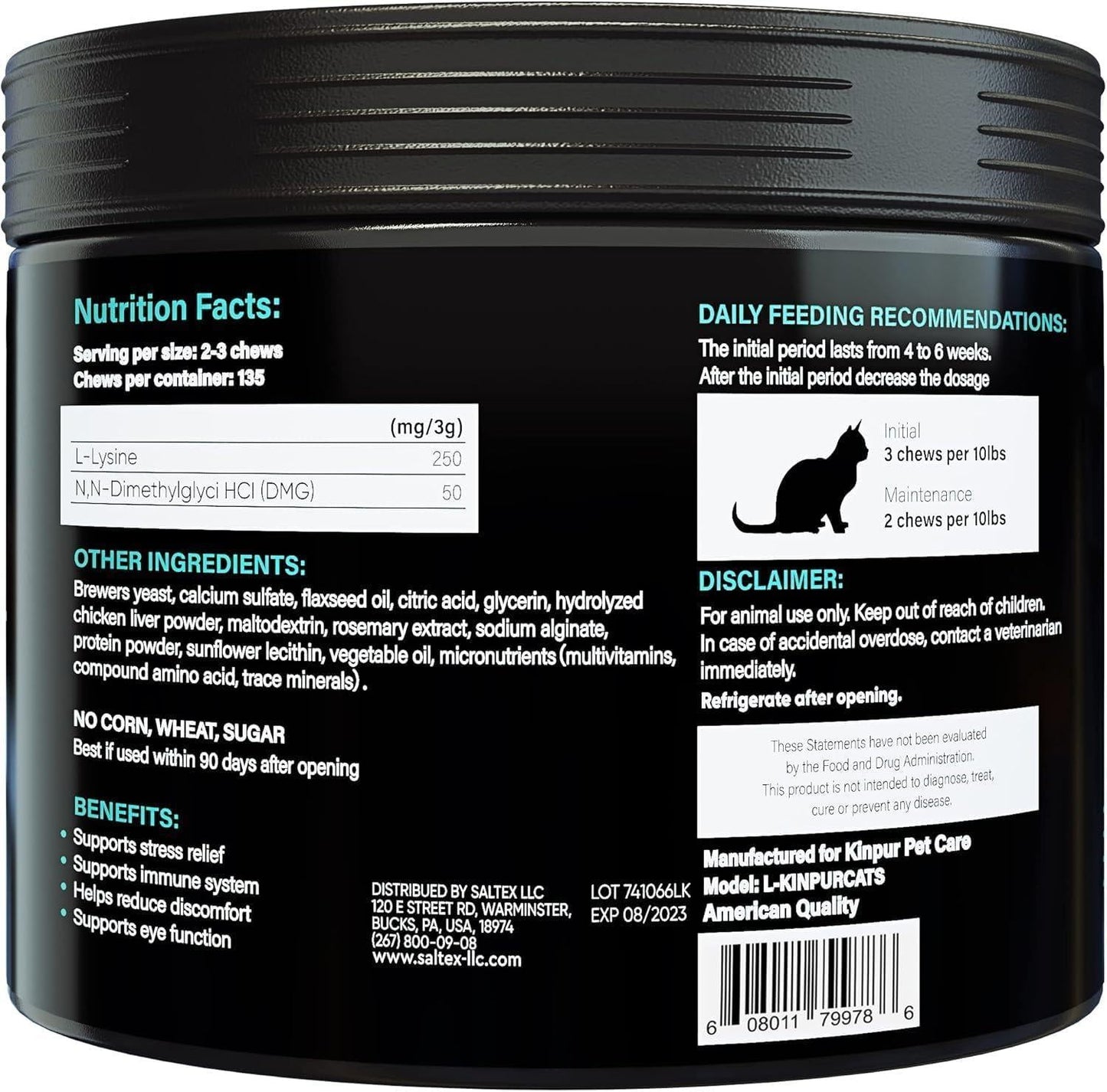 Lysine Cat Treats - Immune, Respiratory & Eye Health