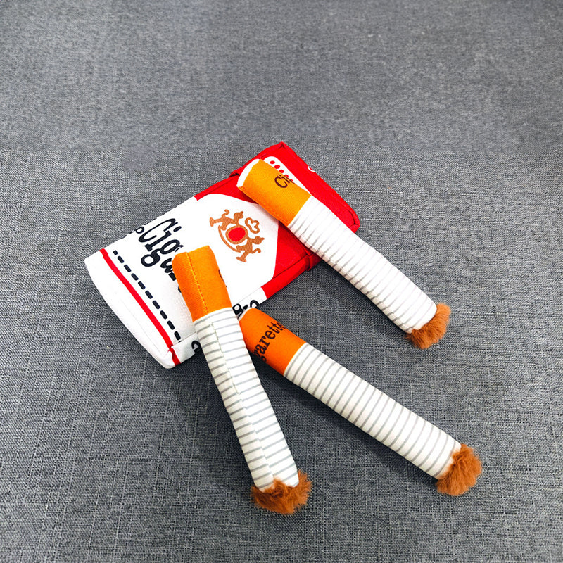 Ciga-rette-like Dog Toy, a Pet Self-entertainment Plush Toy
