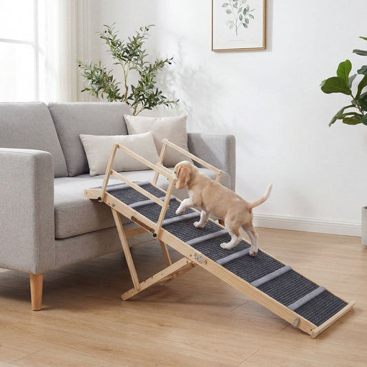 Adjustable Folding Dog Ramp for High Beds and Vehicles