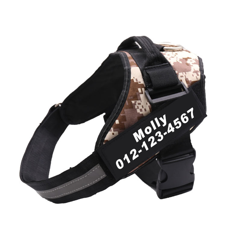 Dog Harness Personalized No-Pull Reflective Breathable Vest