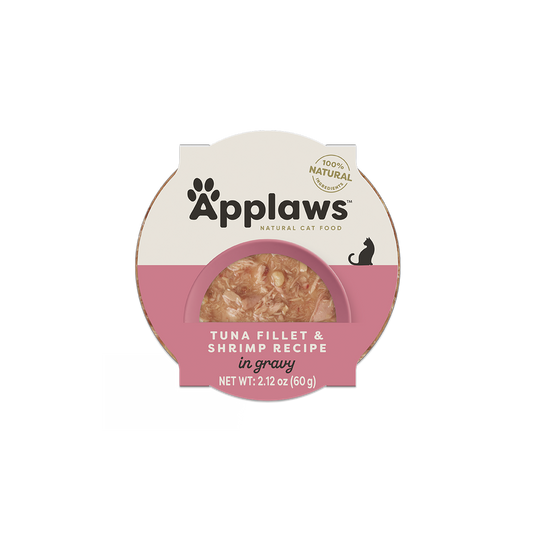 Applaws Natural Wet Cat Food Tuna Fillet & Shrimp Recipe in Gravy (2.12oz) - Majestic Pet Kingdom