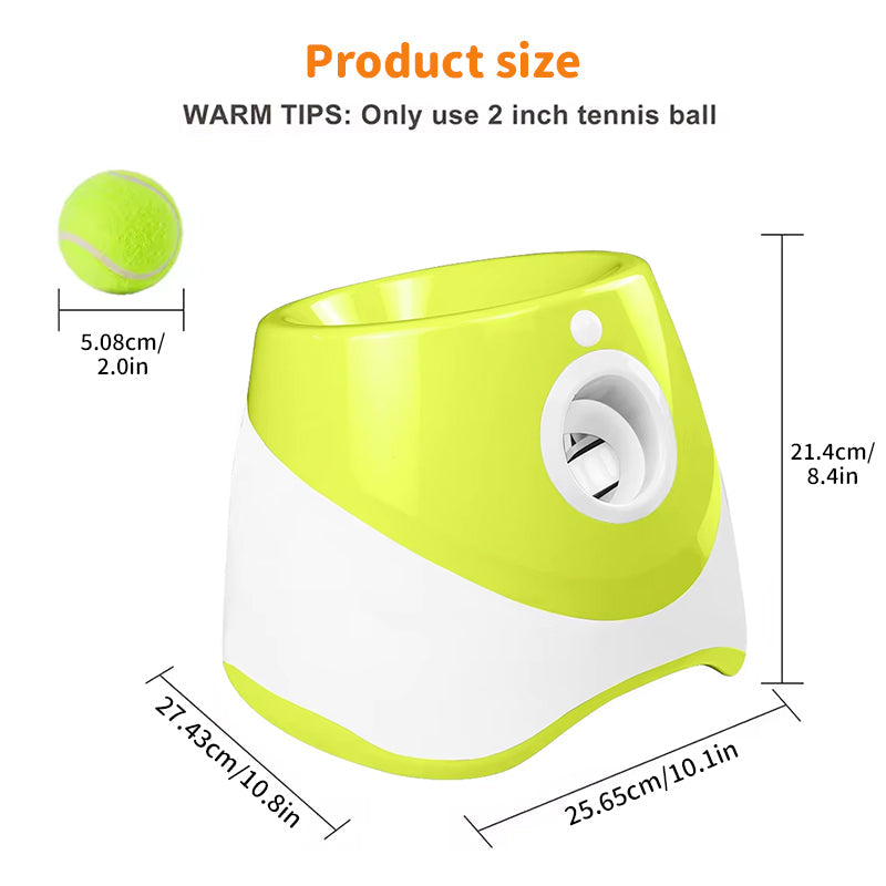 Automatic Dog Tennis Ball Launcher - Interactive Toy Set