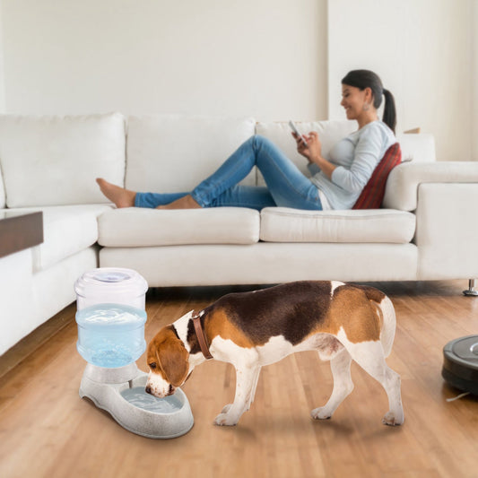 3.5L/1Gal Pet Water Dispenser Self-Dispensing Gravity Pets Water Feeder Automatic Pet Waterer Cat Dog - Majestic Pet Kingdom