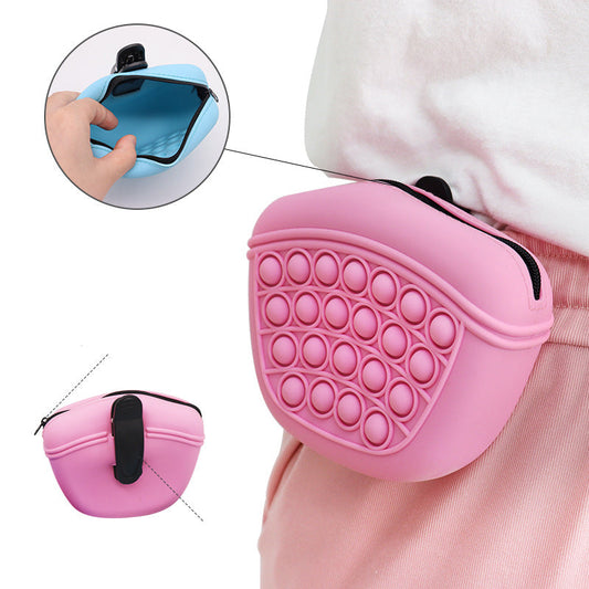 Bag Silicone Feed Dogs Treat Pouch Pet Training Bag Bundle Pocket Waist Pack Pet Portable Dog Training Waist Bag Treat Snack Bait Dogs Soft Washable Outdoor Feed Storage Pouch Food Reward Silica Bags - Majestic Pet Kingdom