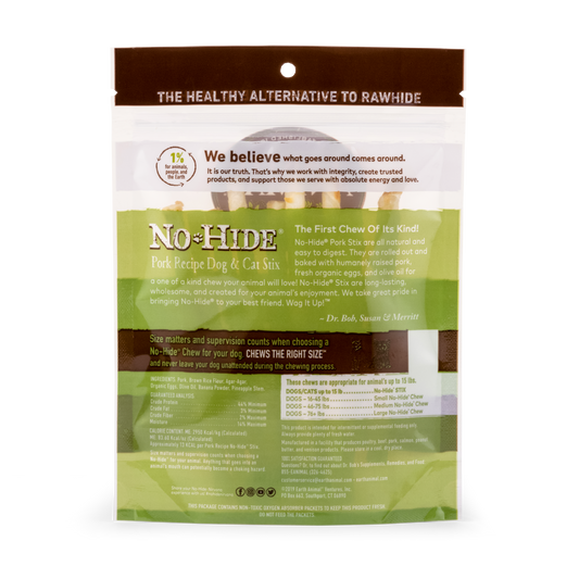 Earth Animal No Hide Pork Pet Stix (10pk) (1.6oz)